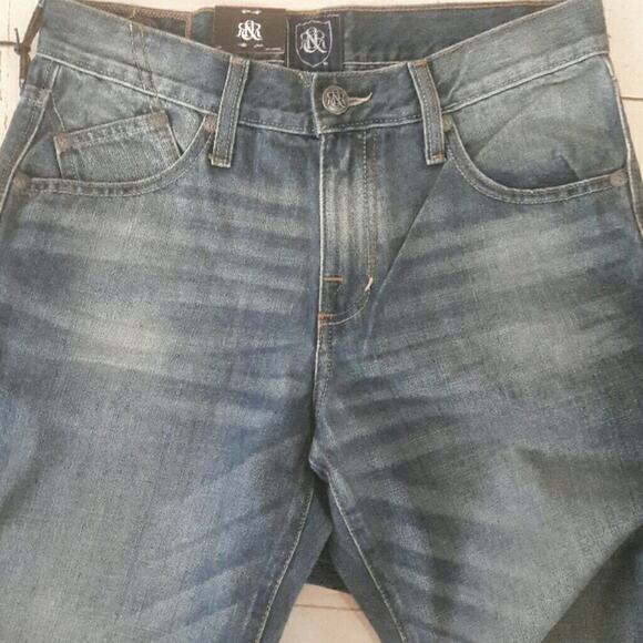 Rock & Republic Denim Jeans Mens 30 x 32 Distressed Straight Fit 100% Cotton - Picture 2 of 2